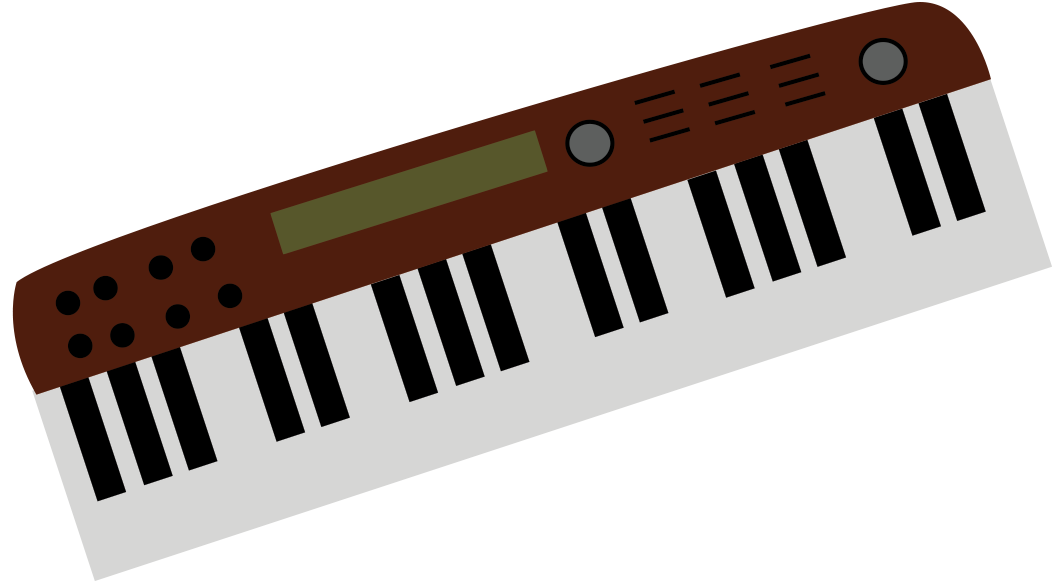 electronic keyboard illustration